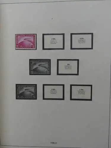 Deutsches Reich und Gebiete mit mittleren Werten im Safe Vordruck #LZ631