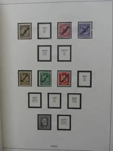 Deutsches Reich und Gebiete mit mittleren Werten im Safe Vordruck #LZ631