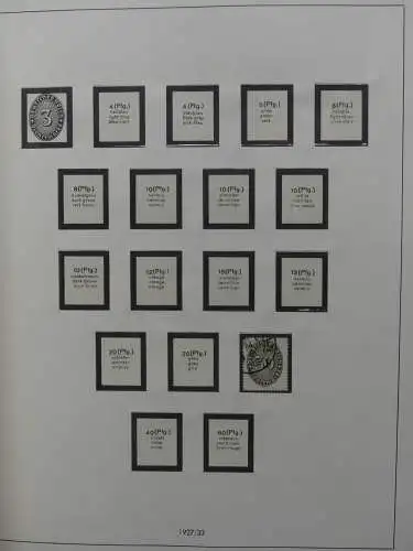 Deutsches Reich und Gebiete mit mittleren Werten im Safe Vordruck #LZ631