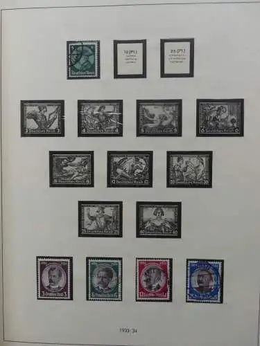 Deutsches Reich und Gebiete mit mittleren Werten im Safe Vordruck #LZ631