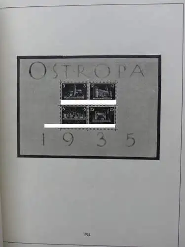 Deutsches Reich und Gebiete mit mittleren Werten im Safe Vordruck #LZ631