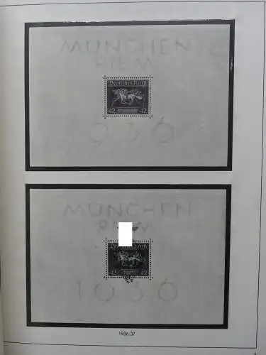 Deutsches Reich und Gebiete mit mittleren Werten im Safe Vordruck #LZ631