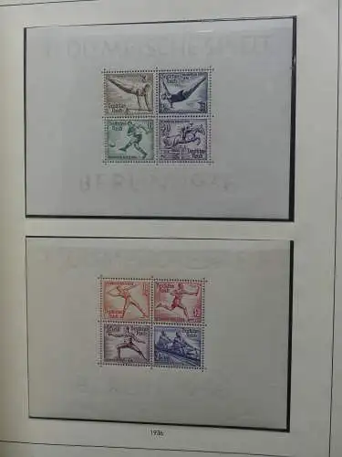 Deutsches Reich und Gebiete mit mittleren Werten im Safe Vordruck #LZ631