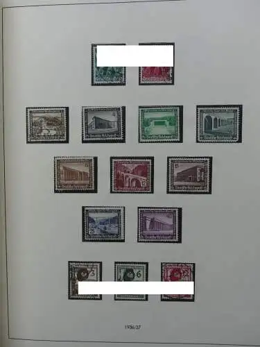 Deutsches Reich und Gebiete mit mittleren Werten im Safe Vordruck #LZ631