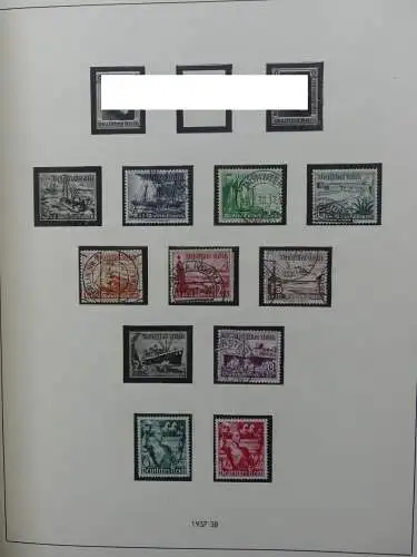 Deutsches Reich und Gebiete mit mittleren Werten im Safe Vordruck #LZ631