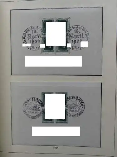 Deutsches Reich und Gebiete mit mittleren Werten im Safe Vordruck #LZ631