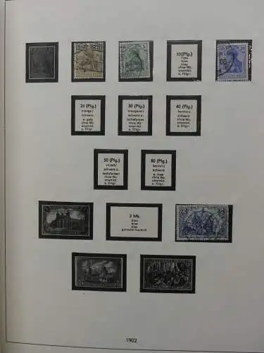 Deutsches Reich und Gebiete mit mittleren Werten im Safe Vordruck #LZ631