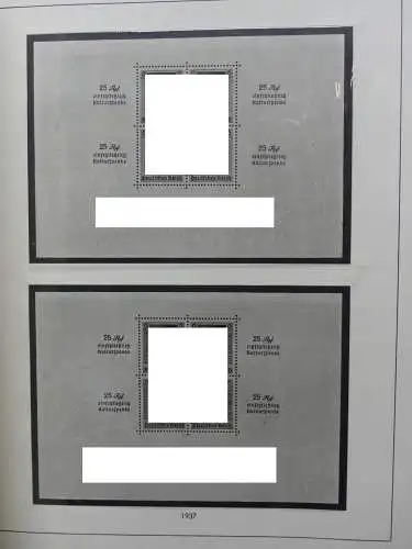 Deutsches Reich und Gebiete mit mittleren Werten im Safe Vordruck #LZ631