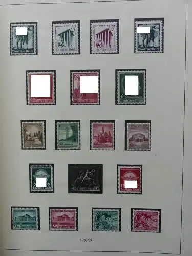 Deutsches Reich und Gebiete mit mittleren Werten im Safe Vordruck #LZ631