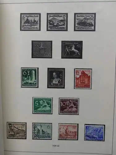 Deutsches Reich und Gebiete mit mittleren Werten im Safe Vordruck #LZ631