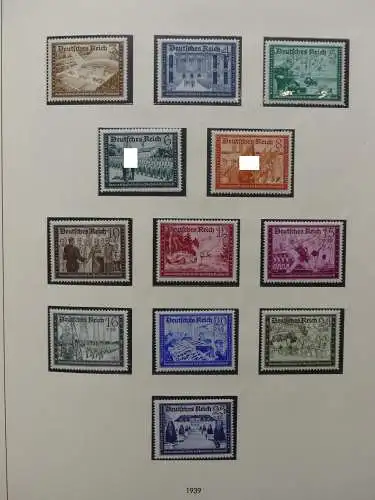 Deutsches Reich und Gebiete mit mittleren Werten im Safe Vordruck #LZ631