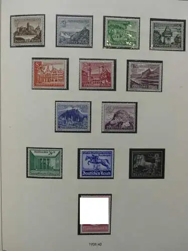 Deutsches Reich und Gebiete mit mittleren Werten im Safe Vordruck #LZ631