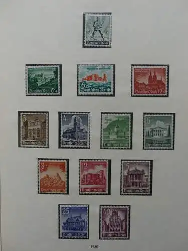 Deutsches Reich und Gebiete mit mittleren Werten im Safe Vordruck #LZ631