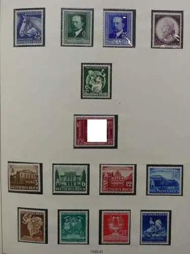 Deutsches Reich und Gebiete mit mittleren Werten im Safe Vordruck #LZ631