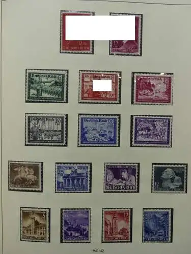 Deutsches Reich und Gebiete mit mittleren Werten im Safe Vordruck #LZ631