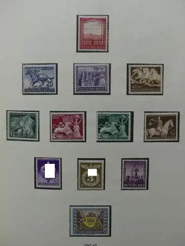 Deutsches Reich und Gebiete mit mittleren Werten im Safe Vordruck #LZ631