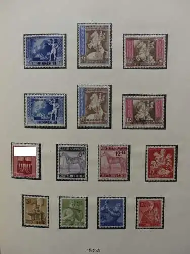 Deutsches Reich und Gebiete mit mittleren Werten im Safe Vordruck #LZ631