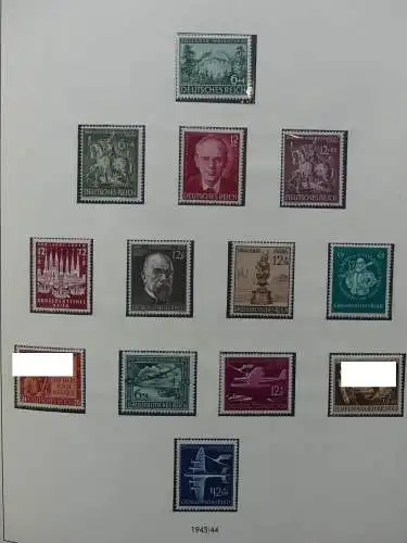 Deutsches Reich und Gebiete mit mittleren Werten im Safe Vordruck #LZ631