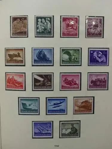 Deutsches Reich und Gebiete mit mittleren Werten im Safe Vordruck #LZ631