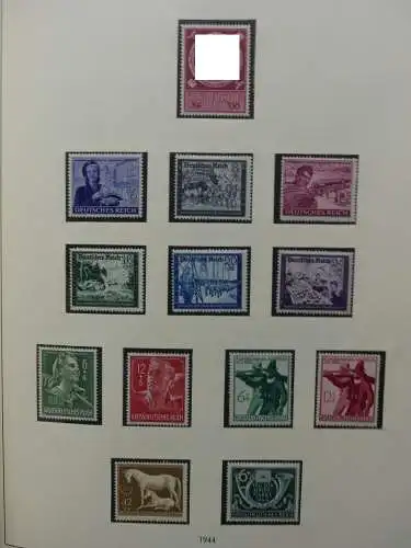 Deutsches Reich und Gebiete mit mittleren Werten im Safe Vordruck #LZ631