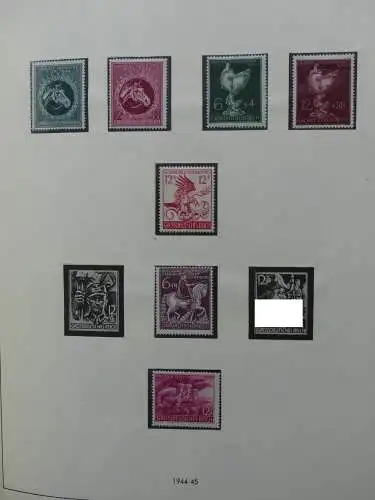 Deutsches Reich und Gebiete mit mittleren Werten im Safe Vordruck #LZ631