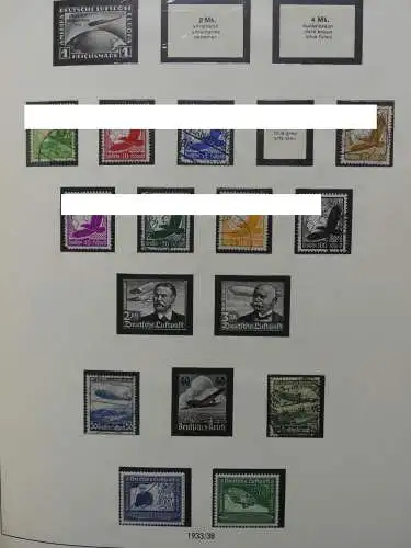 Deutsches Reich und Gebiete mit mittleren Werten im Safe Vordruck #LZ631