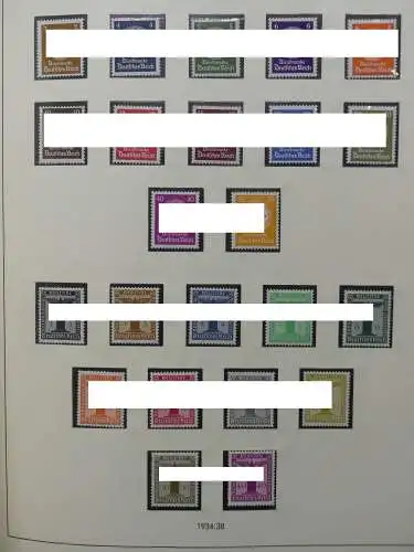 Deutsches Reich und Gebiete mit mittleren Werten im Safe Vordruck #LZ631