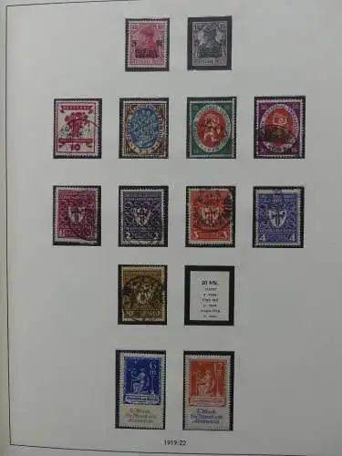 Deutsches Reich und Gebiete mit mittleren Werten im Safe Vordruck #LZ631