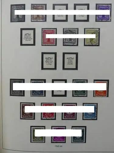 Deutsches Reich und Gebiete mit mittleren Werten im Safe Vordruck #LZ631