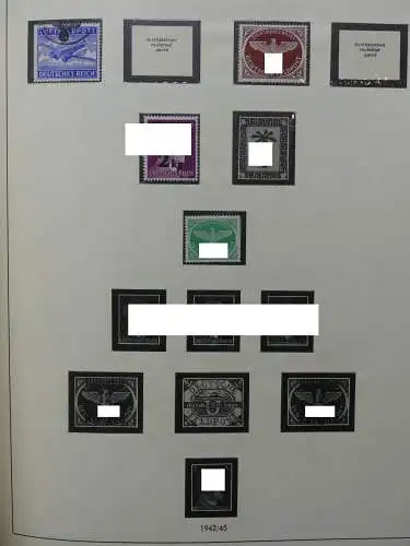 Deutsches Reich und Gebiete mit mittleren Werten im Safe Vordruck #LZ631