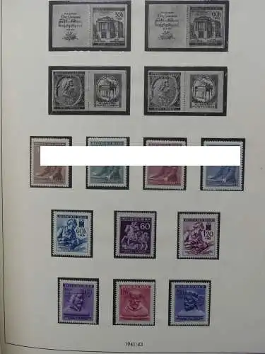 Deutsches Reich und Gebiete mit mittleren Werten im Safe Vordruck #LZ631