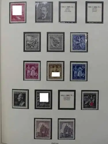 Deutsches Reich und Gebiete mit mittleren Werten im Safe Vordruck #LZ631