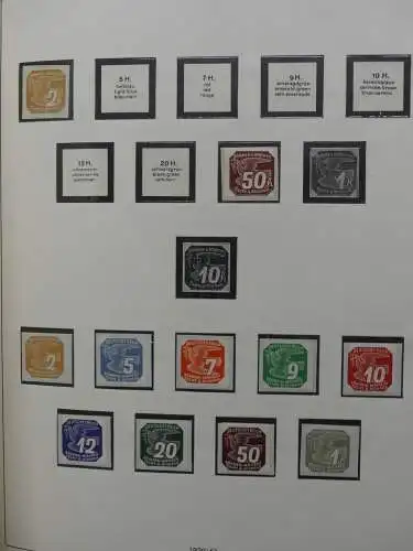 Deutsches Reich und Gebiete mit mittleren Werten im Safe Vordruck #LZ631