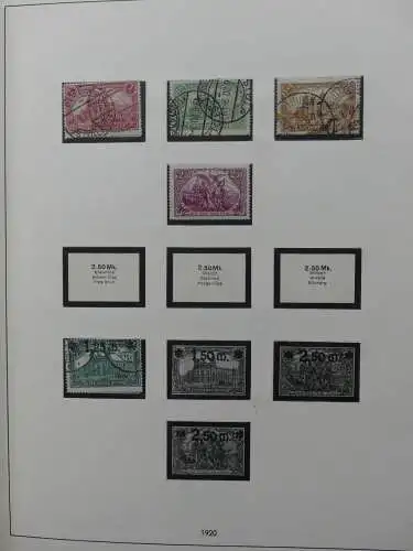 Deutsches Reich und Gebiete mit mittleren Werten im Safe Vordruck #LZ631