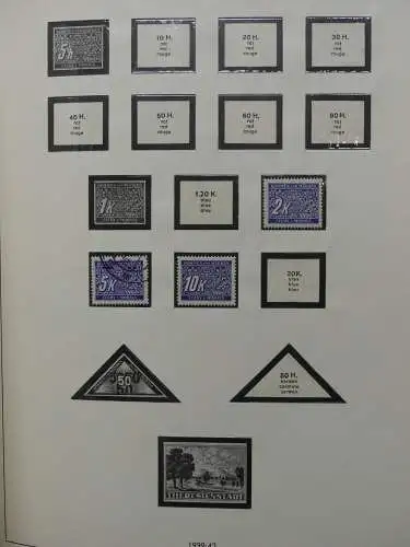 Deutsches Reich und Gebiete mit mittleren Werten im Safe Vordruck #LZ631