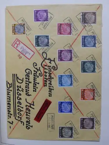 Deutsches Reich und Gebiete mit mittleren Werten im Safe Vordruck #LZ631