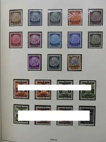 Deutsches Reich und Gebiete mit mittleren Werten im Safe Vordruck #LZ631