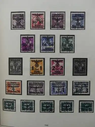 Deutsches Reich und Gebiete mit mittleren Werten im Safe Vordruck #LZ631