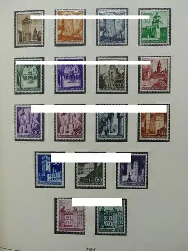 Deutsches Reich und Gebiete mit mittleren Werten im Safe Vordruck #LZ631