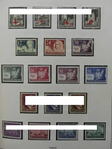 Deutsches Reich und Gebiete mit mittleren Werten im Safe Vordruck #LZ631