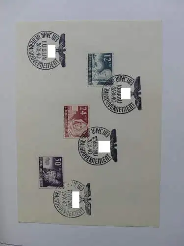 Deutsches Reich und Gebiete mit mittleren Werten im Safe Vordruck #LZ631