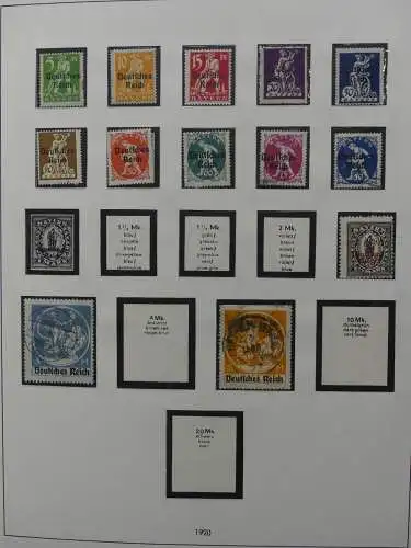 Deutsches Reich und Gebiete mit mittleren Werten im Safe Vordruck #LZ631