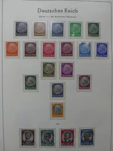 Deutsches Reich dual besammelt **/*/gestempelt im Leuchtturm Vordruck #LZ573