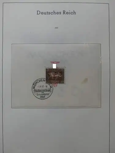Deutsches Reich dual besammelt **/*/gestempelt im Leuchtturm Vordruck #LZ573