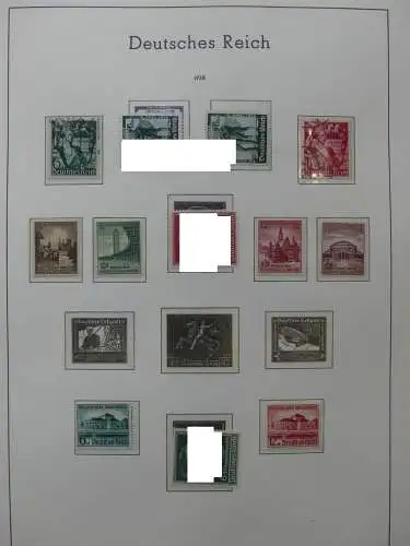 Deutsches Reich dual besammelt **/*/gestempelt im Leuchtturm Vordruck #LZ573