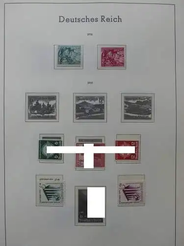 Deutsches Reich dual besammelt **/*/gestempelt im Leuchtturm Vordruck #LZ573