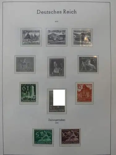 Deutsches Reich dual besammelt **/*/gestempelt im Leuchtturm Vordruck #LZ573