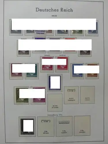 Deutsches Reich dual besammelt **/*/gestempelt im Leuchtturm Vordruck #LZ573