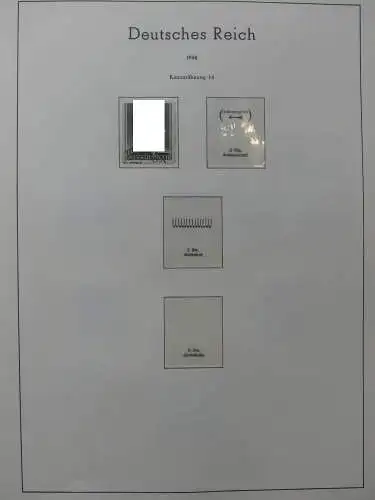 Deutsches Reich dual besammelt **/*/gestempelt im Leuchtturm Vordruck #LZ573