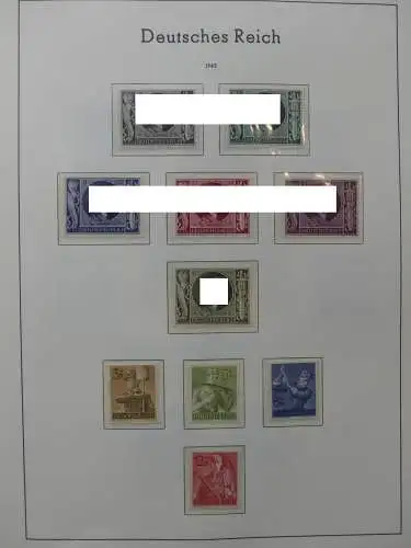 Deutsches Reich dual besammelt **/*/gestempelt im Leuchtturm Vordruck #LZ573
